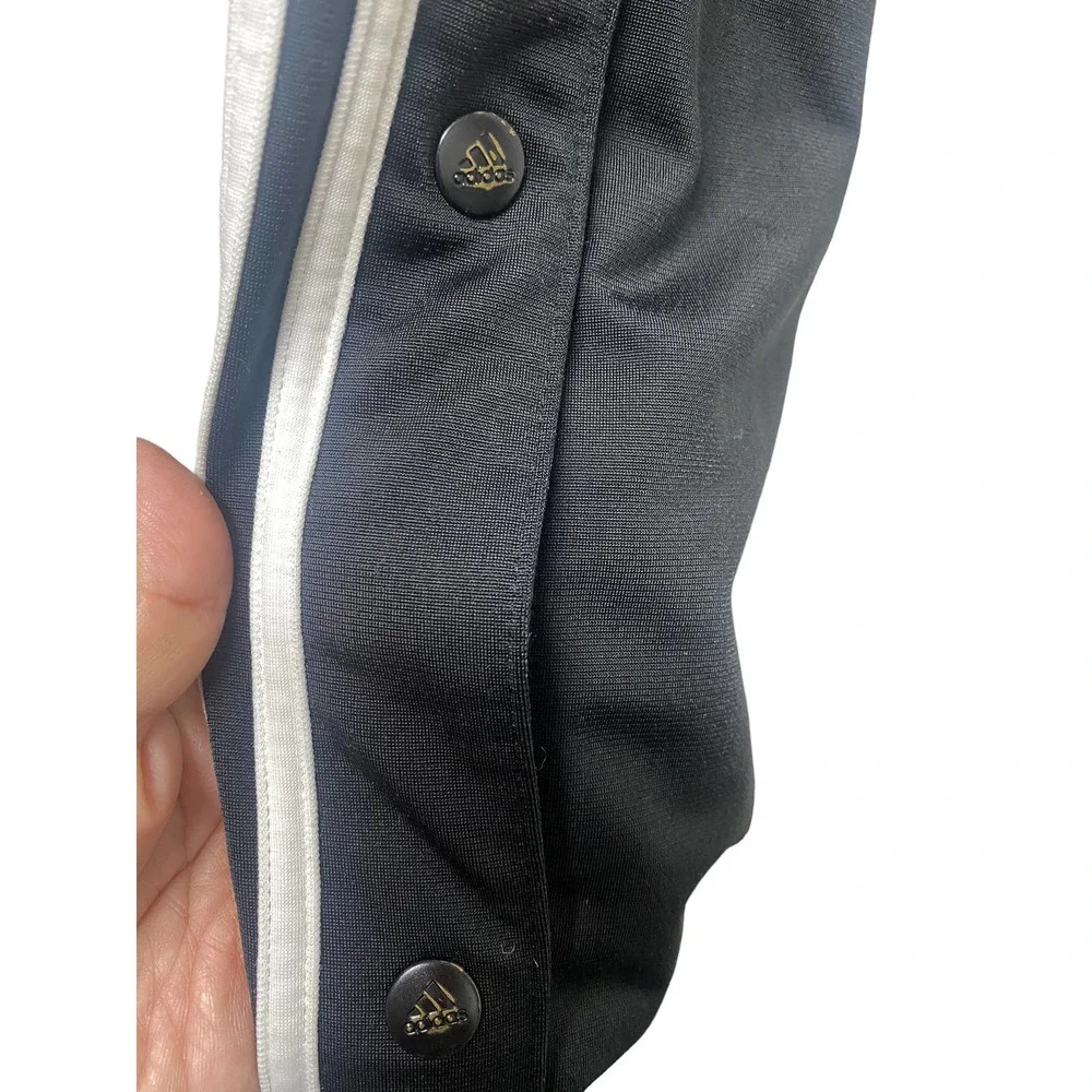 adidas Black Track Pants with White Stripes